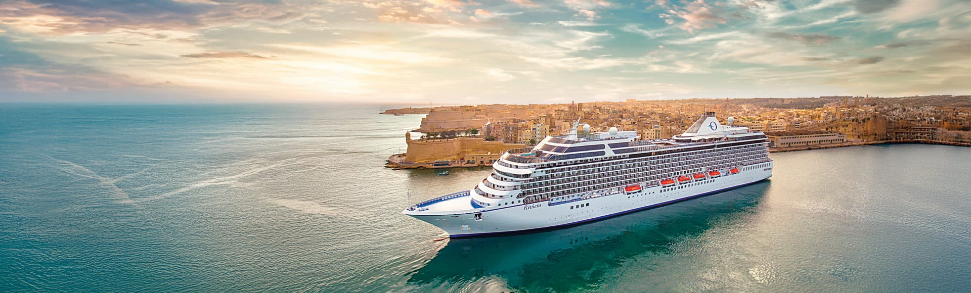 Oceania Riviera Ship in Port