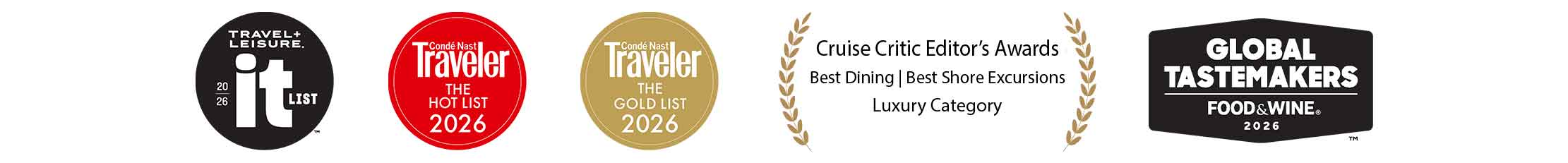 Oceania Cruises Awards