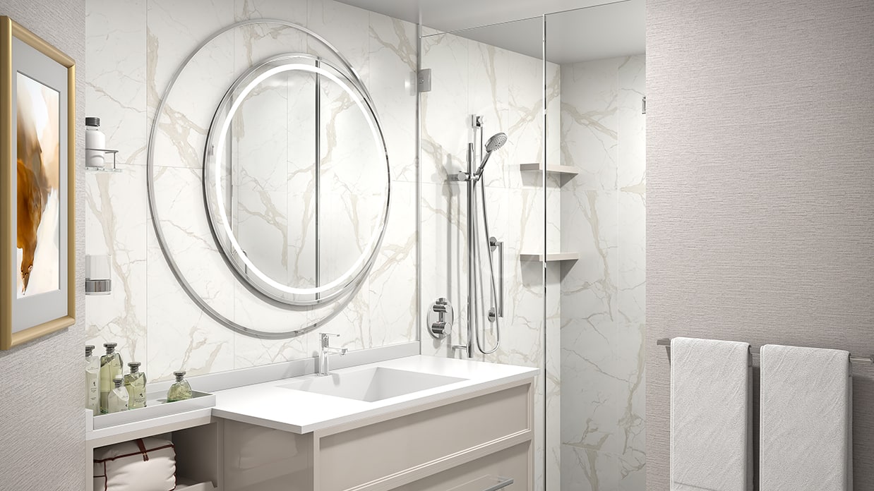 Oceania Sonata Concierge Veranda Bathroom