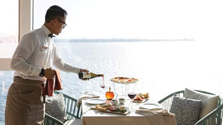 The Pizzeria onboard Oceania Aurelia