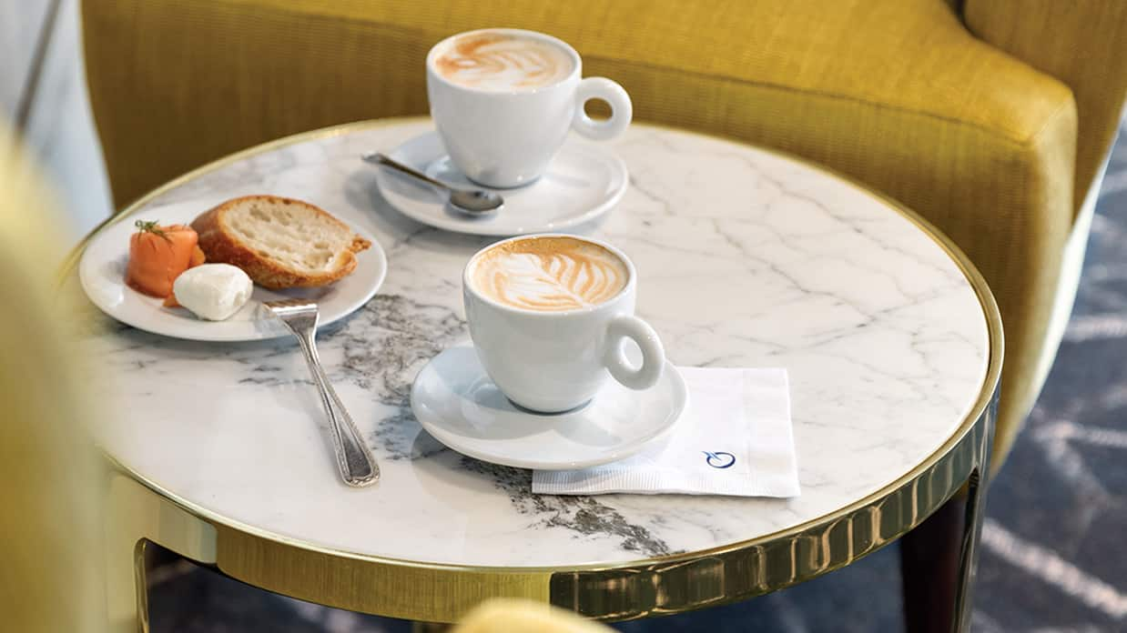 Coffee Table at Baristas On Board Marina