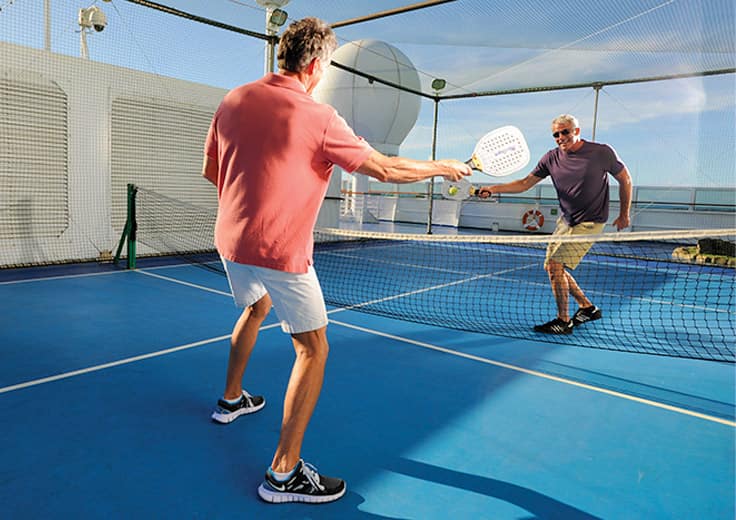 Paddle Tennis On Board Marina